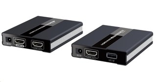 PREMIUMCORD HDMI extender s USB na 60m přes jeden kabel Cat5/6, bez zpoždění