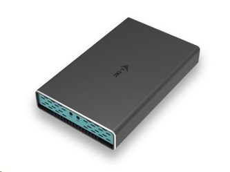 iTec MySafe USB-C/USB-A 2x M.2 SATA Drive kovový externý obal s RAID 10Gbps