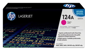HP 124A Magenta LJ Toner Cart, 2 000 str, Q6003A HP 124A Magenta LJ Toner Cart, 2 000 str, Q6003A