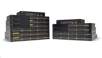 Cisco switch SF250-24-RF, 24x10/100, 2xGbE SFP/RJ-45, 2xSFP, REFRESH