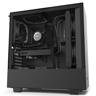 NZXT skříň H510i / ATX / průhledná bočnice / USB 3.0 / USB-C 3.1 / RGB LED / Smart case s intel. funkcemi / černá