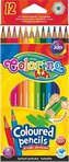 Colorino Pastelky šestihranné 12 barev
