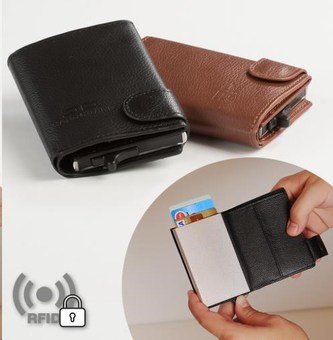 Card Guard pánská černá peněženka - chrání vás před krádeží dat Card Guard pánská černá peněženka - chrání vás před krádeží dat