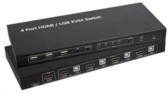 Přepínač KVM SpeaKa Professional 4 porty, HDMI