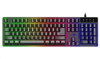 GENIUS GX GAMING Scorpion K8/ drôtová/ podsvietená/ USB/ čierna/ CZ+SK layout