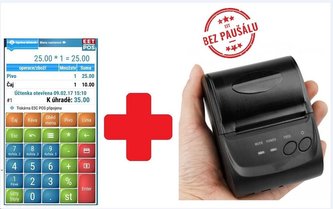 EET-POS plná verze + mobilní tiskárna 5802LD