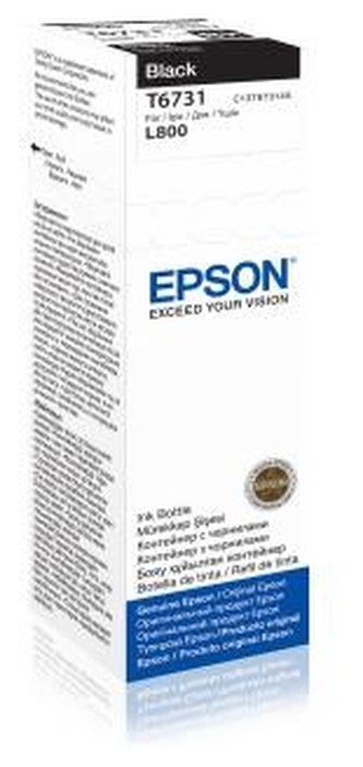 EPSON ink čer T6731 Black ink container 70ml pro L800/L1800