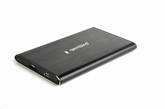 GEMBIRD externí box (EE2-U3S-4) 2.5\" zařízení, USB 3.0, SATA, broušený hliník, černá