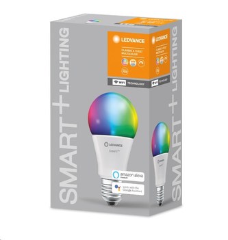 LEDVANCE SMART+ WiFi CL A  DIM 75 9,5W/ 2700...6500 K RGBW 1055lm E27 DIM (krabička 1ks) 15000h
