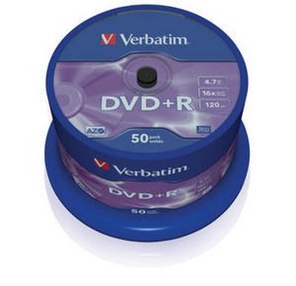 VERBATIM DVD+R(50-Pack)Spindle/General Retail/16x/4.7GB