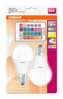 OSRAM LED STAR+ CL A RGBW FR 9W 827 E27 806lm 2700K (CRI 80) 25000h A+ DIMmable Rem Ctrl (Krabička 2ks)