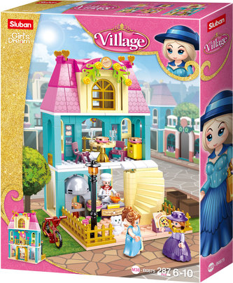 Sluban Girls Dream Village M38-B0875 Dvojposchodový dom s podkrovím