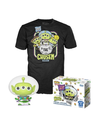 Funko POP & Tee: Pixar- Alien As Buzz(GW)- M