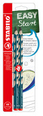 STABILO EASYgraph R HB petrolejová 2 ks Blister/pre pravákov