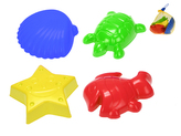 Formičky na písek 10-11cm 4ks 10m+ v síťce