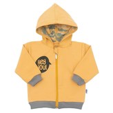 Kojenecká mikinka New Baby With Love hořčicová - velikost 80 (9-12m)