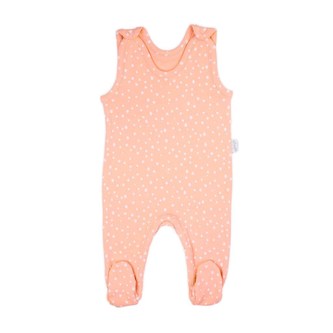 Kojenecké bavlněné dupačky Nicol Rainbow růžové - velikost 68 (4-6m)