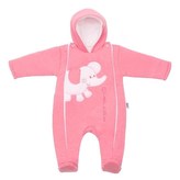 Zimní kombinézka New Baby Winter Elephant růžová - velikost 62 (3-6m)