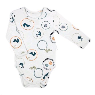 Kojenecké body s dlouhým rukávem Nicol Fox Club - velikost 80 (9-12m)