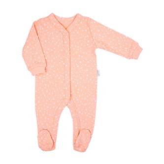 Kojenecký bavlněný overal Nicol Rainbow růžový - velikost 68 (4-6m)