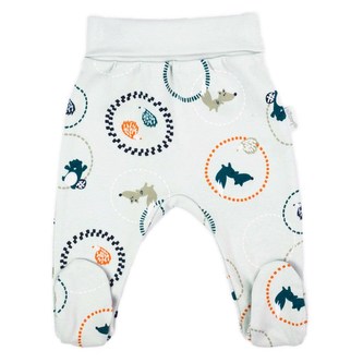 Kojenecké bavlněné polodupačky Nicol Fox Club - velikost 62 (3-6m)