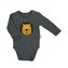 Kojenecké body s dlouhým rukávem Nicol Prince Lion šedé - velikost 80 (9-12m)