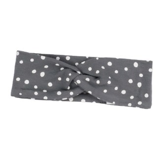 Kojenecká bavlněná čelenka Nicol Rainbow šedá - velikost 92/98