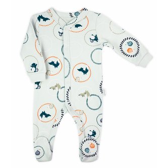 Kojenecký bavlněný overal Nicol Fox Club - velikost 86 (12-18m)