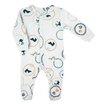 Kojenecký bavlněný overal Nicol Fox Club - velikost 68 (4-6m)