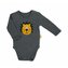 Kojenecké body s dlouhým rukávem Nicol Prince Lion šedé - velikost 68 (4-6m)
