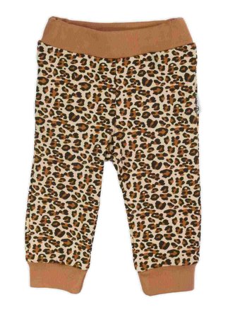 Kojenecké bavlněné tepláčky Nicol Mia hnědé - velikost 86 (12-18m)