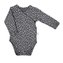 Kojenecké bavlněné body s bočním zapínáním Nicol Rainbow šedé - velikost 62 (3-6m)