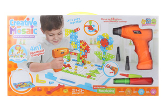 Stavebnica skrutkovacia s vŕtačkou - 237 dielikov