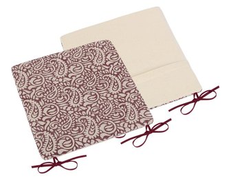 Sedák Paula hladký - bordo kašmír - 38x38 cm