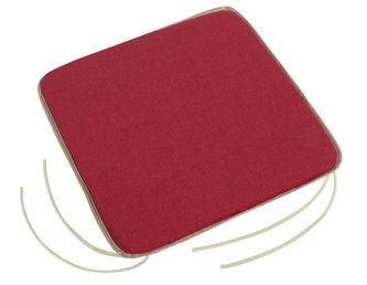 Sedák LADA hladký - vínová Uni s efektem režného materiálu - 40x40 cm,hladký