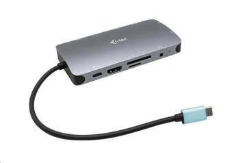 iTec USB-C kovová nano dokovacia stanica HDMI/VGA s LAN + napájanie 100 W