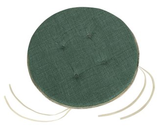 Sedák Adéla kulatý hladký - Uni tmavě zelená - průměr 40 cm