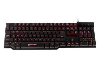 TRACER klávesnice GAMEZONE Mecano, herní, drátová, USB, černá, LED podsvícení