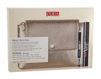 Pupa Vamp! řasenka Vamp! All In One 9 ml + tužka na oči Multiplay 0,8 g 09 Deep Black + psaníčko