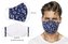 Ústní rouška bavlněná na gumičku s vnitřní kapsou - modrá kotva - délka oblouku 15cm