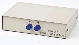 GEMBIRD Dátový prepínač USB 2:1 manuálny (switch)