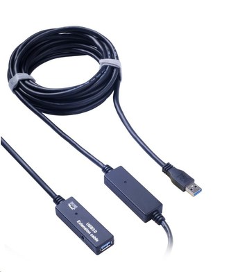 PremiumCord USB 3.0 repeater a predlžovací kábel A/MA/F 10m