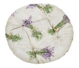 Sedák EMA kulatý prošívaný - svazek levandule - průměr 40 cm
