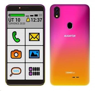 Aligator S5540 Senior, 32 GB, růžovo-zlatá