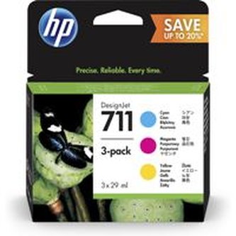 HP 711 3-pack 29-ml Cyan/Magenta/Yellow Ink Cartridges