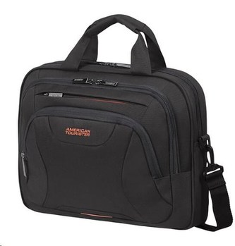 Samsonite American Tourister AT WORK lapt. bag 13,3\" - 14.1\" Black/orange