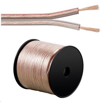 PremiumCord kabel 1m (jenom po 100m cela civka) na propojení reprosoustav 100% CU měď 2x 1,5mm2