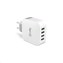 Celly nabíječka do sítě, 4x USB, bílá