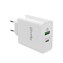 Celly nabíječka do sítě, 1x USB, 1x USB-C, bílá