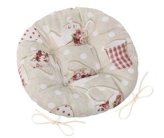 Sedák EMA kulatý prošívaný - hrnek s konvičkou - průměr 40 cm